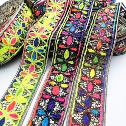 1yards 6cm Width Lace Ribbon Embroidered Lace Fabric for Skirt Accessories Trim Decoration Handmade Sewing Fabric Jacquard