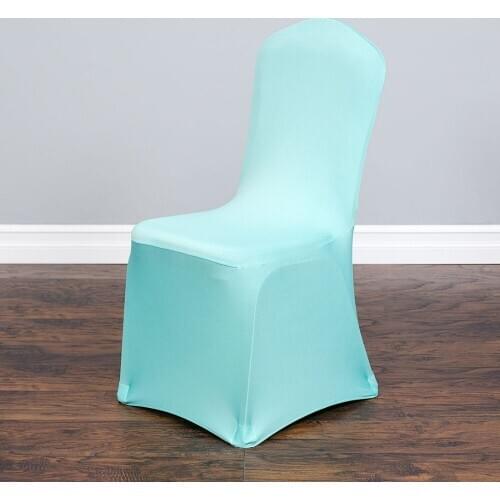 100Pcs Mint Green Stretch Indoor Chair Cover For Wedding/Party Universal Banquet Hotel Decoration Free Shipping