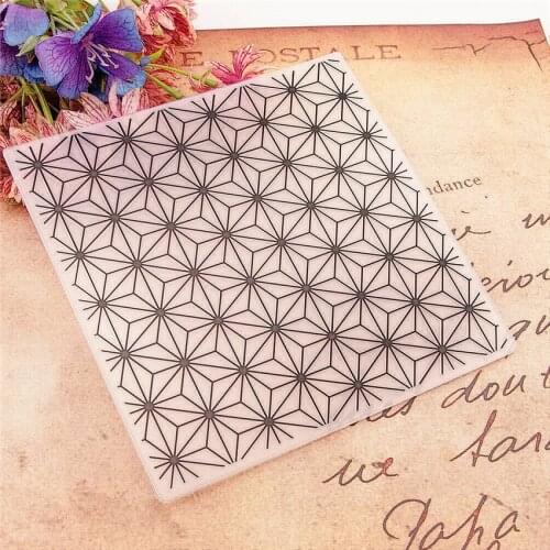 15*15cm puzzles 3D Embossing folders Plastic bump Scrapbooking DIY Template Fondant indentation Cake Photo Album Card Makin