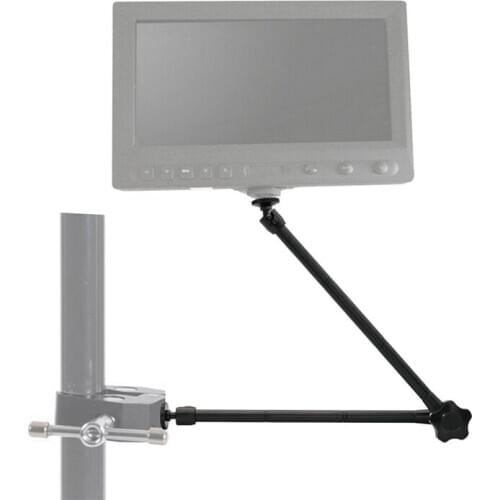 20Inch Adjustable Articulating Friction ic Arm with Hot Shoe Mount for LED Light DSLR Rig LCD Monitor