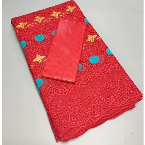 2021 2.5 +2.5 Yards Latest Bazin Brocade New Female And Embroidered Lace Dubai Swiss Prom Dresses Wedding Damask Fabric Cotton