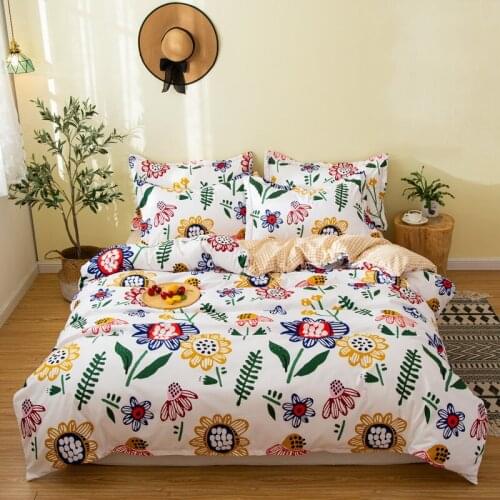 2021New bed set bedding king size bedding set cute bed sheets black and white bedding set beauty and the beast bedding