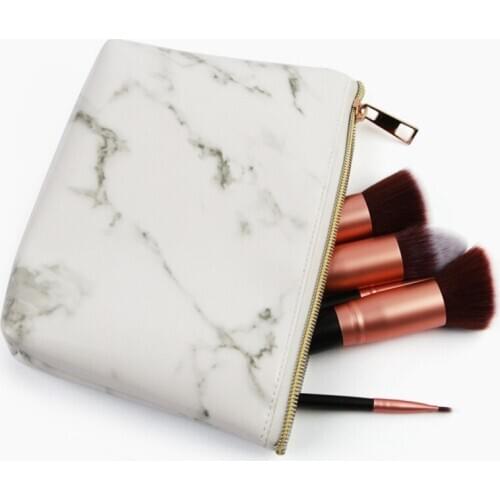 3/4pcs Beauty Cosmetic Bag Set Pu Material Zipper Makeup Bag Beauty Makeup Brushes Loose Powder Eyeshadow Organizer Wash Bag