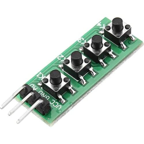 3/5pcs Keypad 4 Button Key Module Switch Keyboard For UNO MEGA2560 Breadboard