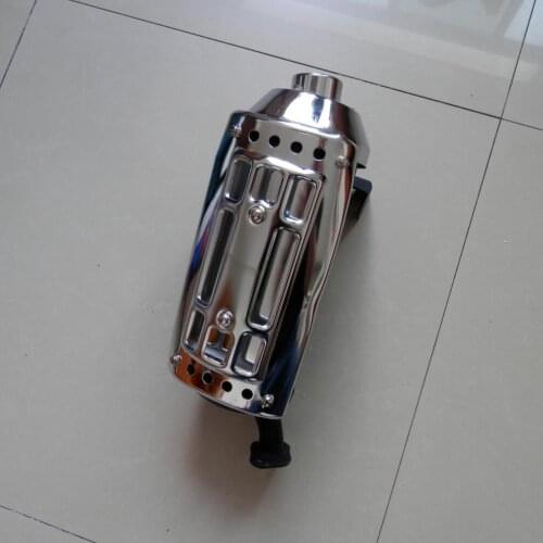 5KW EXHAUST MUFFLER W/ PIPE MOTORCYCLE STYLE FOR 5 ~ 8KW GENERTORS RAMMERS & MORE ENGINES