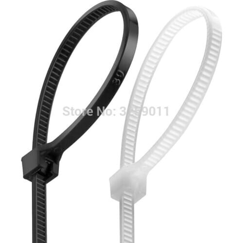 500PCS Self-Locking Nylon Cable Tie Heavy Duty Zip Ties 4*150 3*200 200mm 150mm Cable Clips Organizer, Cable Management