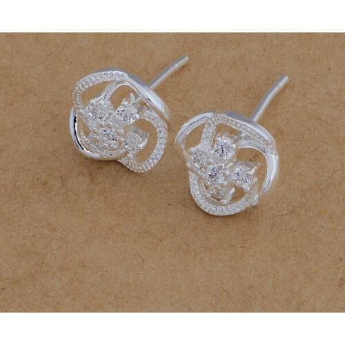 AE649 Hot sterling earrings , fashion jewelry , nobby /ctdalkka bdfajuma silver color