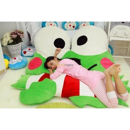 Fancytrader High Quality Frog 180cm X 165cm Huge Giant Cute Frog Bed Carpet Sofa Tatami, Free Shipping FT90348