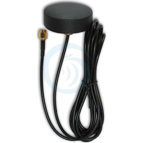 IP67 2dbi outdoor bolt through mini rf 4g/Ite puck antenna with RG174 cable