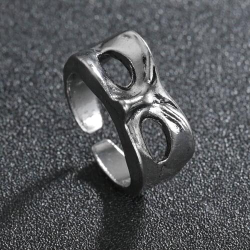 Classic Retro Mens Rings Open Punk Style Egyptian Pharaoh Mask Male Adjustable Ring Accessories Jewelry For Male Party Best Gift