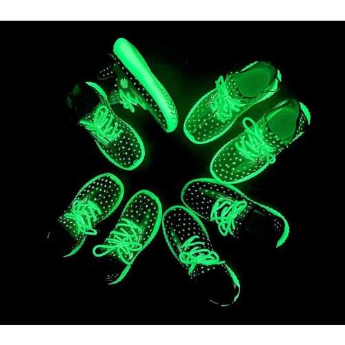 Nice Summer Luminous Fluorescence Girl Student Casual Sports Run Shoes Breathable Casual woman shoes Party Dance White