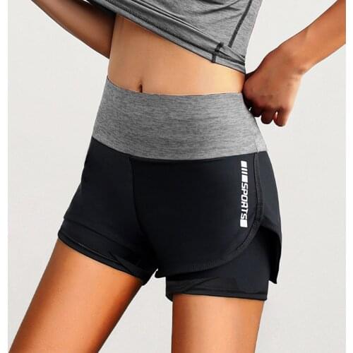 Summer Yoga Shorts Women Casual Stretch Strethcy Patchwork Sport Yoga Short Pants Clothes Outdoor Running Sport Shorts Fitness
