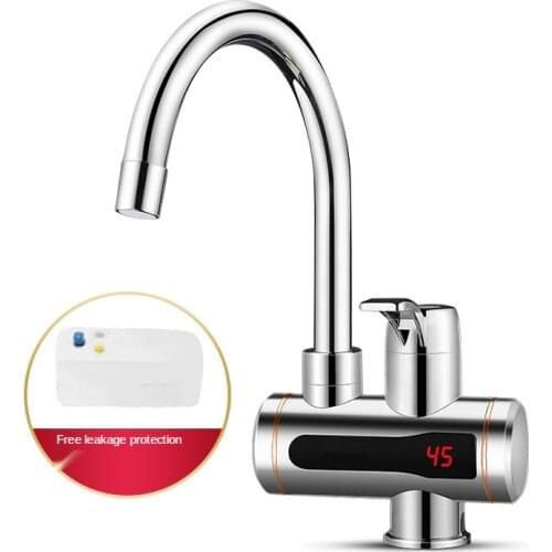 Instant Tankless Electric Hot Water Heater Faucet Kitchen Instant Heating Tap Water Heater with LED Temperature Display