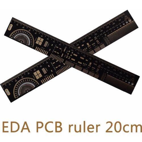 Multifunctional PCB Ruler EDA Measuring Tool accurate metal High Precision Protractor 20CM 7.8 Inches