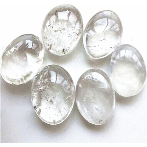 New natural coming hand carved crystals clear quartz palm healing stones for home decoration