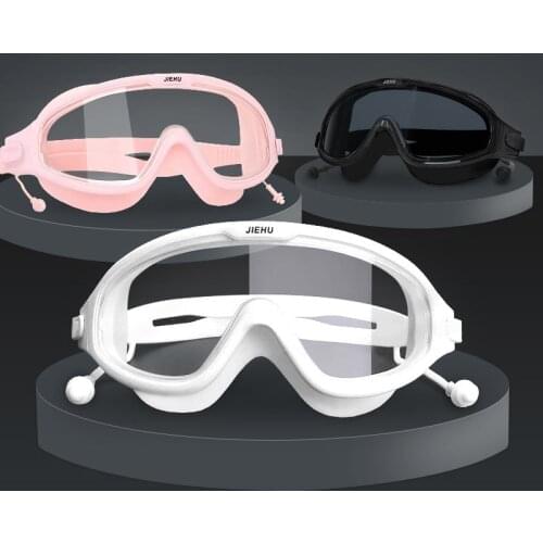 Prescription Swimming Glasses Hyperopia Myopia Optical Anti-Fog Swim Goggles Corrective Snorkel Mask Free Ear Plugs & Storage Ba