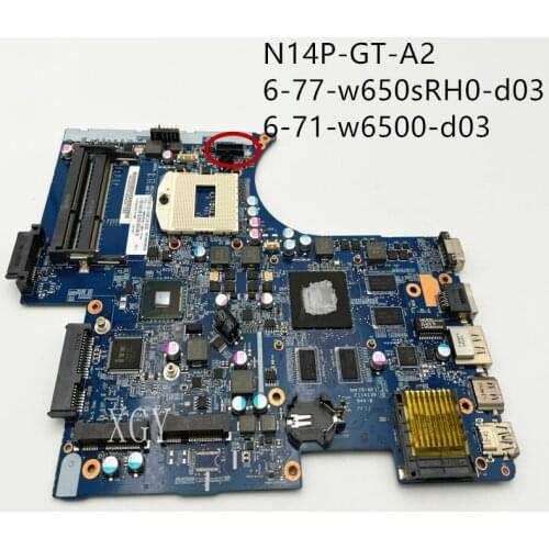 Original FOR Clevo W650SH motherboard 6-77-W650SH00-D03 6-71-W6500-D03 100% test ok