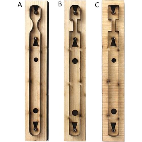 R58E Keychain StripsTemplate Wooden Punching Die Cutting Mould Keychain Wristhand Leather Mold Jewelry Making Art Crafts Tool