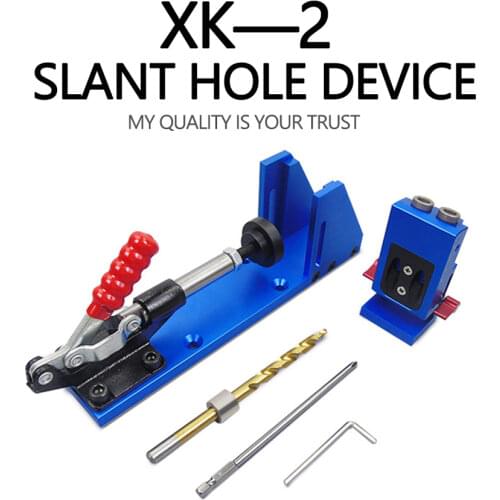 WORKBRO Woodworking Positioning Center Drilling jig Mini Hand Punch Pocket Hole Hig Bit Set Wood Drilling Board Splicing Tool