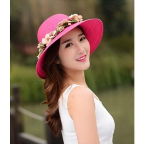 NEW Women Grass Braid Wide Brim hats Floppy Summer UV Protection Beach Sun Hat Dome fishing Cap bucket hat summer 4colors #3847