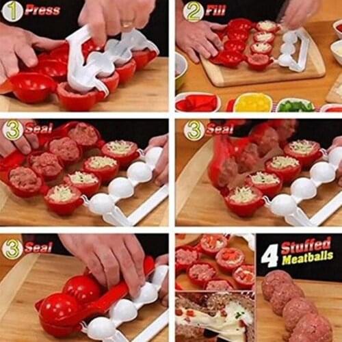 Special Household Kitchen Accessories Plastic Meatball Maker Fish Balls Molds DIY Stuffed Meatballs Cooking Tool Kitchen Tools