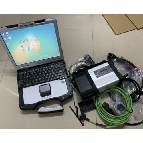 Super Mb Star c5 Sd Connect with Software Hdd Laptop CF-30 Ready to Use Newest Car and Truck DIagnostic Ready to Use