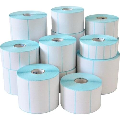 Thermal Label Sticker Paper Supermarket Price Blank Barcode Label Direct Print Waterproof Print Supplies 800pcs/Roll Adhesive