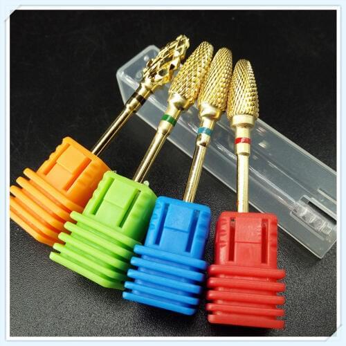 4pcs Pro.Carbide nail drill bit electric Quality nail file drill bit coarse carbide drill 3/32'' high quality Nail file. F0613