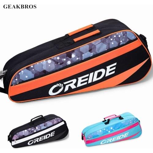 Waterproof Badminton Racket Tennis Bag Shoulder Backpack Tennis Raqueta Bag Professional Sport Tennis Racket Cover Shoes Storage