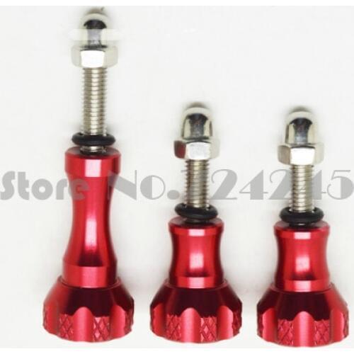 1 Long and 2 Short Aluminum Colorful Thumb Knob Bolt Nut Screw for Xiaomi Yi 4K Go Pro Hero 4 3 2 SJCAM SJ4000 GoPro Accessories