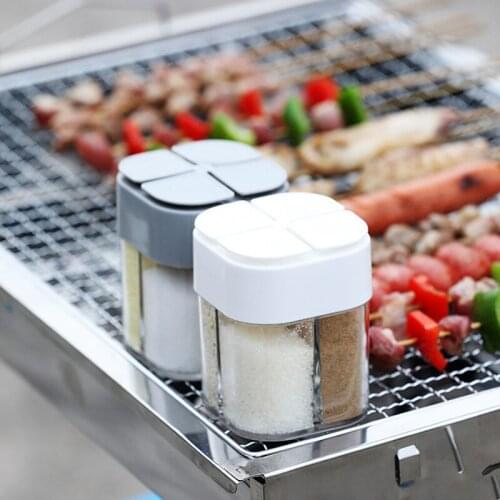 1PC Creative New Plastic Spice Salt Pepper Shakers Seasoning Jar Can Barbecue Condiment Jar Bottles Container Kitchen Seasoning