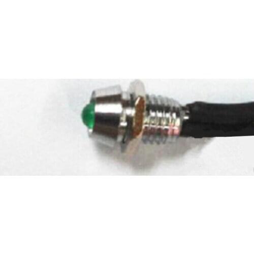 10pcs 6mm diameter Metal indicator Belt line Screw Indicator light Mounted 3V 5V 12V 24V Red yellow blue green white light