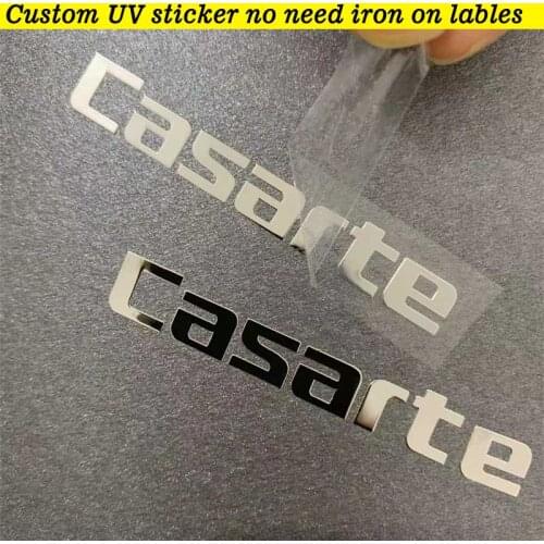 100pcs A lot 3D metallic foil UV Transfer Stickers Label Gold Metal Sticker on Bag/computer/telephone adhesive Waterproof Tags