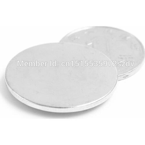 100pcs Strong Round Dia 30mm x 2mm N35 Rare Earth Neodymium Magnet Art Craft Fridge 30x2mm