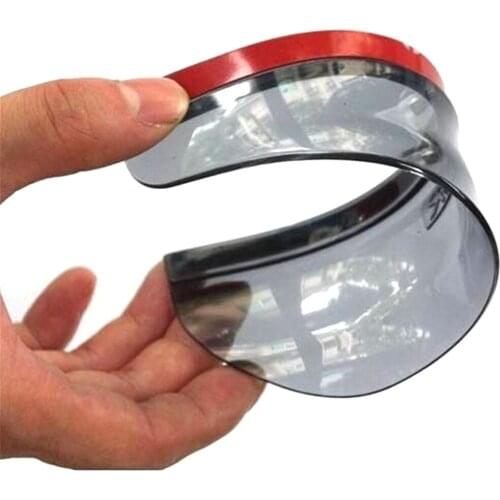 2pcs Universal Flexible PVC Rearview Mirror Rain Shade Rainproof Blades Car Back Mirror Eyebrow Rain Cover Car