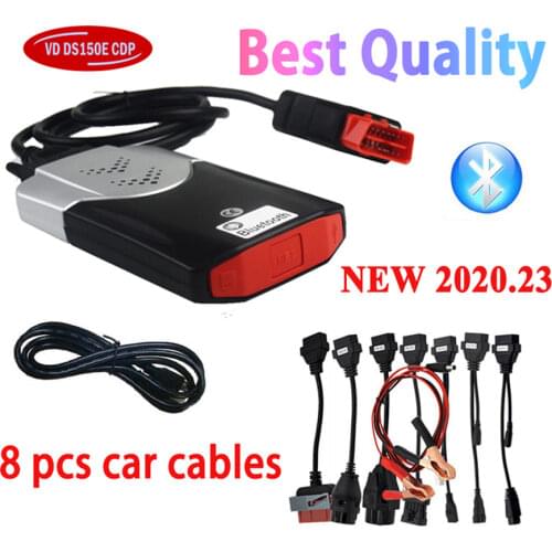 2021 Scanner Tools 2017.R3 NEW keygen vd ds150e cdp with bluetooth for delphis obd2 Diagnostic Adapter + 8 PCS car cables