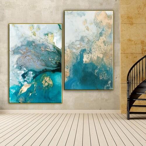 Abstract Marble Pattern Poster Canvas Painting Color Printing Cuadros Art Wall Decoration Mural Modern Home Room Decor No Fram