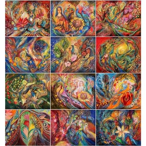 AZQSD 40x50cm Painting By Number Canvas Kits Animal DIY Unique Gift Pictures By Numbers Phoenix Home Living Room Art Craft