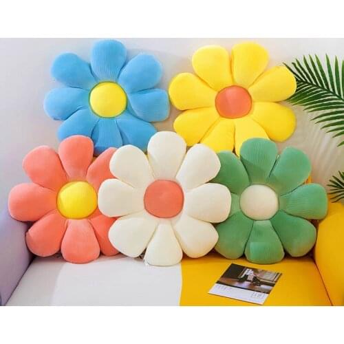 Flower Throw Pillow Sofa Cushion Thicken Futon Floor Chair Seat Cushion Office Home Decor Dakimakura Tatami Mat Pouf Car Cushion