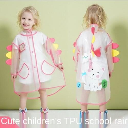 Childrens Raincoat Boys and Girls Childrens Poncho School Cartoon Whole Body Rainproof rain coat rain poncho