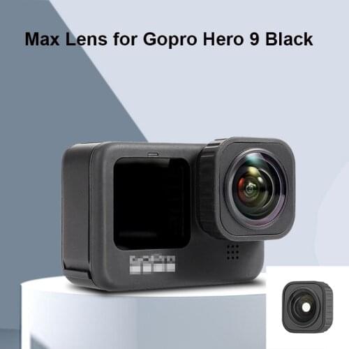 Action Camera Max Lens for GoPro Hero 9 Black Wide-angle 155 Degrees Support 5M waterproof Sport Camera Vlog Shooting Accessory