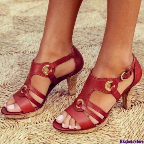 FANAN Women's Shoes With A Glass Heel
