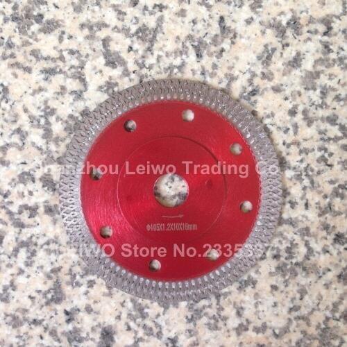 Porcelain Tile Saw Blades 4 inch (105 mm) Ultra Thin Diamond Ceramic Saw Blade Cutting Disk Tile Cutter Blades Inner Hole 5/8-11