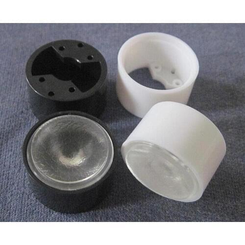 FHJM-20 High quality Led Lens Sets, Lens Diameter: 20mm, Holder Size: 22X13mm, 30 degree, Texturing Surface, PMMA
