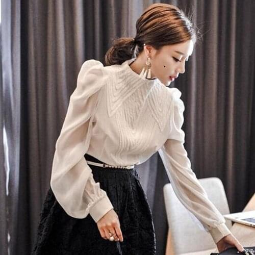 Haoduoyi Stand-up Collar Blouses
