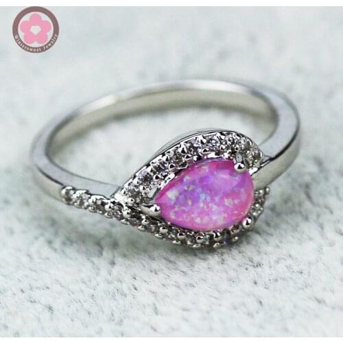 JZ0116 Elegant Opal Gem Stone Finger Ring for Women Hot Sale Fine Jewelry Party Rings Best Christmas Gift Fashion Jewelry