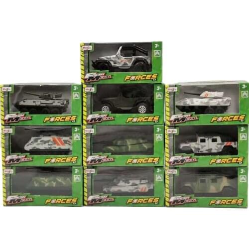 Maisto Diecast 1:43 Car 4.5in Mini Metal Model Car Military Vehicles Wrapped In Creative Camouflage Toy Car Kids Collection Gift