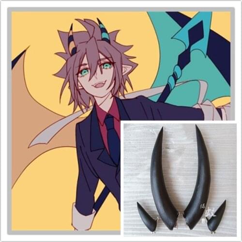 Aotu World Devil Ray Cosplay Horns Hairpiece Headwear Demon Monster Anmicius Horns Halloween Cosplay Props Accessories Handmade
