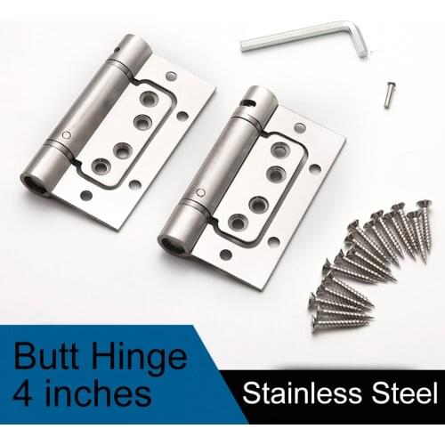 2021 New Automatic Multifunction Hinges Door closer Stainless Steel door holder Butt Hinge Square Corners Lid-Stay