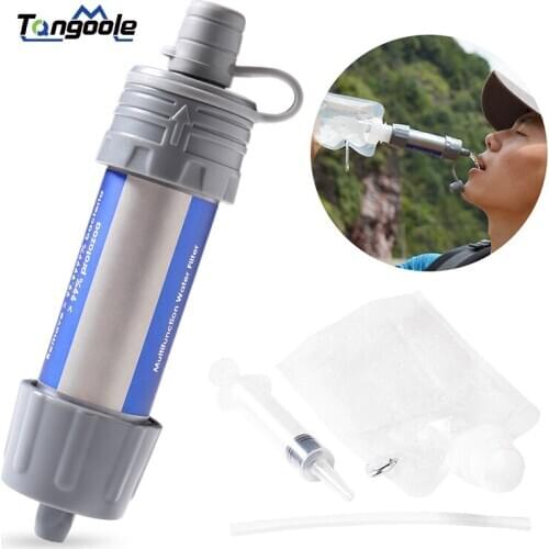 Portable Water Purifier Personal Emergency Water Filter Mini Filter 5000 L Filtration for Outdoor Activities
